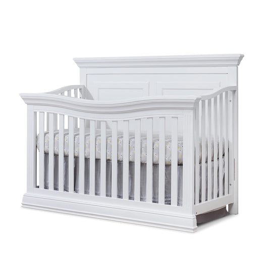 Sorelle Furniture Paxton Crib, Classic 4-In-1 Convertible Crib, Made of Wood, Non-Toxic Finish, Wooden Baby Bed, Toddler Bed, Child’s Daybed and Full-Size Bed, Nursery Furniture - Heritage Grey