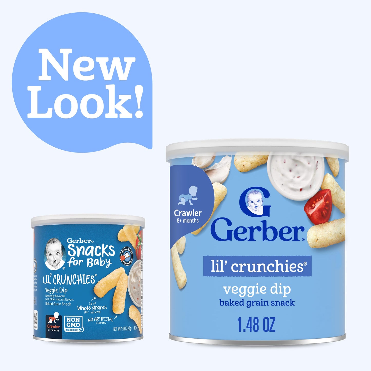 Gerber Snacks for Baby Lil Crunchies, Mild Cheddar, 1.48 Ounce (Pack of 6)
