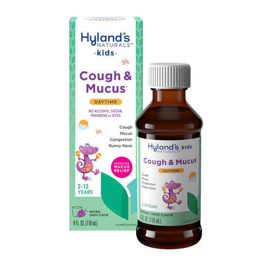 Hyland's Kids Nighttime Organic Cough Syrup and Immune Support with Agave, Elderberry and Pomegranate, Soothes Cough, and Supports Immunity, 4 Fl. Oz.