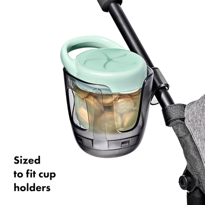 OXO Tot Snack Cup with Lid – 2 Pack, Opal and Blossom