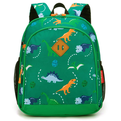 Toddler Backpack for Boys, 12 Inch Kids Dinosaur Backpack for Preschool or Kindergarten, Black