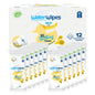 WaterWipes XL Bathing Wipes for Toddlers & Babies, 99.9% Water, 3-In-1 Cleans, Cares, Protects, Unscented & Hypoallergenic, 192 Count (12 Packs), Packaging May Vary