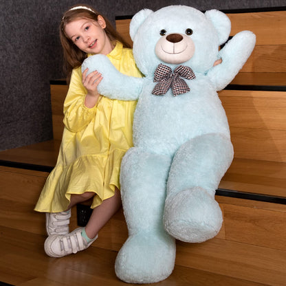 MaoGoLan Giant Big Teddy Bear 4 Feet 47 inch Life Size Tan Plush Bear Brown Stuffed Animal for Children Boyfriend
