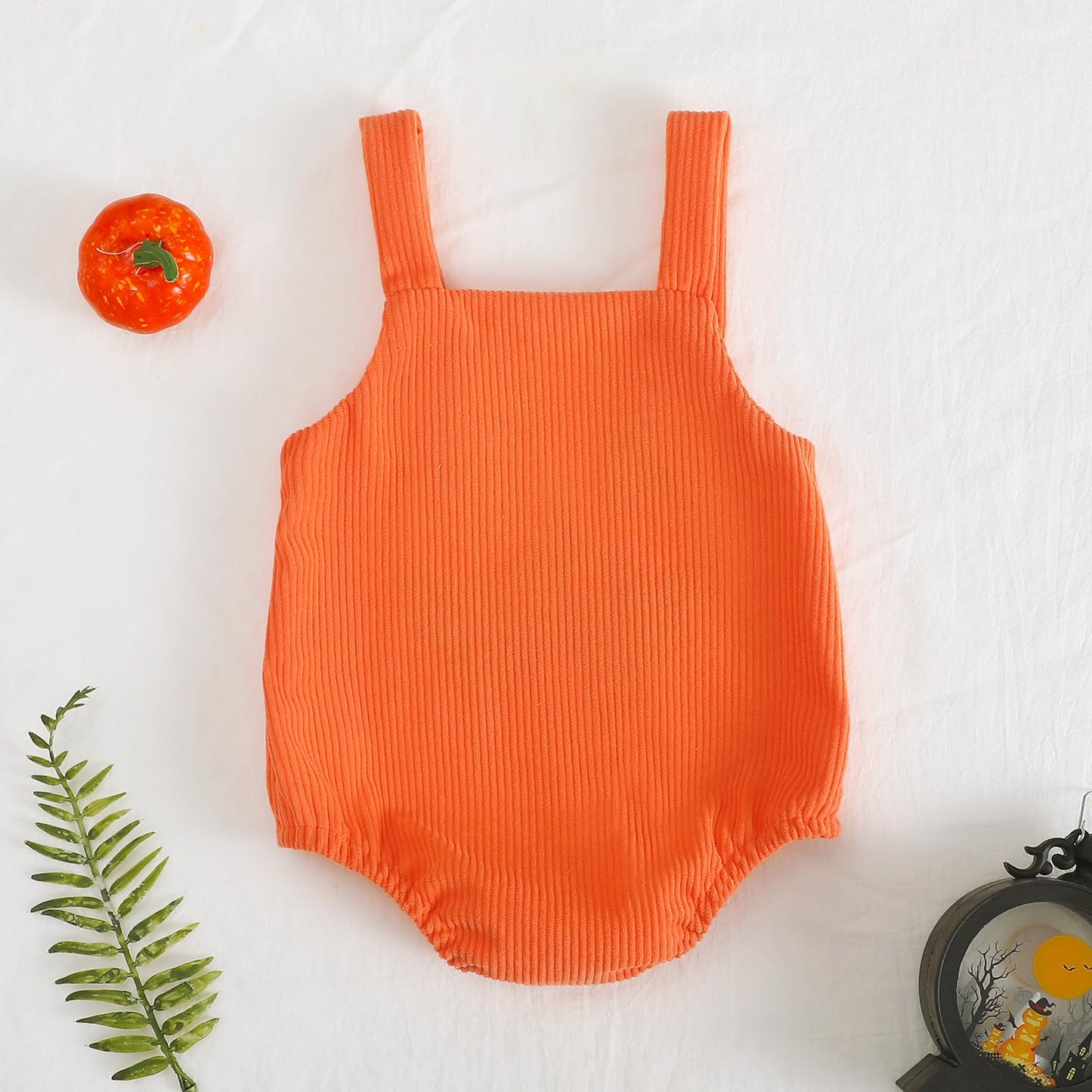 Halloween Baby Clothes Newborn Boy Tractor Pumpkin Onesie Infant Sleeveless Romper Toddler Bodysuit Cute Outfit