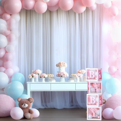 Champagne Tulle Backdrop Curtain for Parties Wedding 10ft×8ft Champagne Sheer Backdrop Curtains for Baby Shower Bridal Shower Reception Birthday Party Christmas Photoshoot Decorations 2 Panels