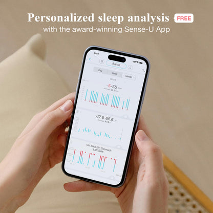 Sense-U Pro Baby Movement Monitor with Arousal Vibration, Movement/Rollover/Overheating Alerts, Audible & App Notifications, Easy Clip-On Design, Smart Sleep Monitor, FSA/HSA Eligible