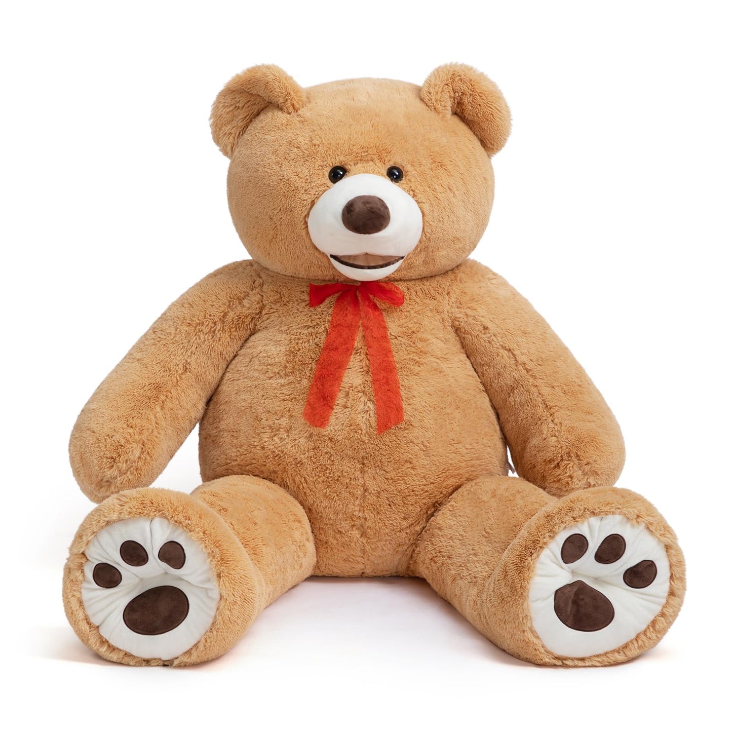 HollyHOME 6ft Teddy Bear Giant Teddy Bear Stuffed Animal with Embroidered Paws Holiday Valentine's Toy Gift for Girlfriend Kids 72 inches Brown