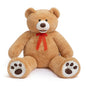 HollyHOME 6ft Teddy Bear Giant Teddy Bear Stuffed Animal with Embroidered Paws Holiday Valentine's Toy Gift for Girlfriend Kids 72 inches Brown