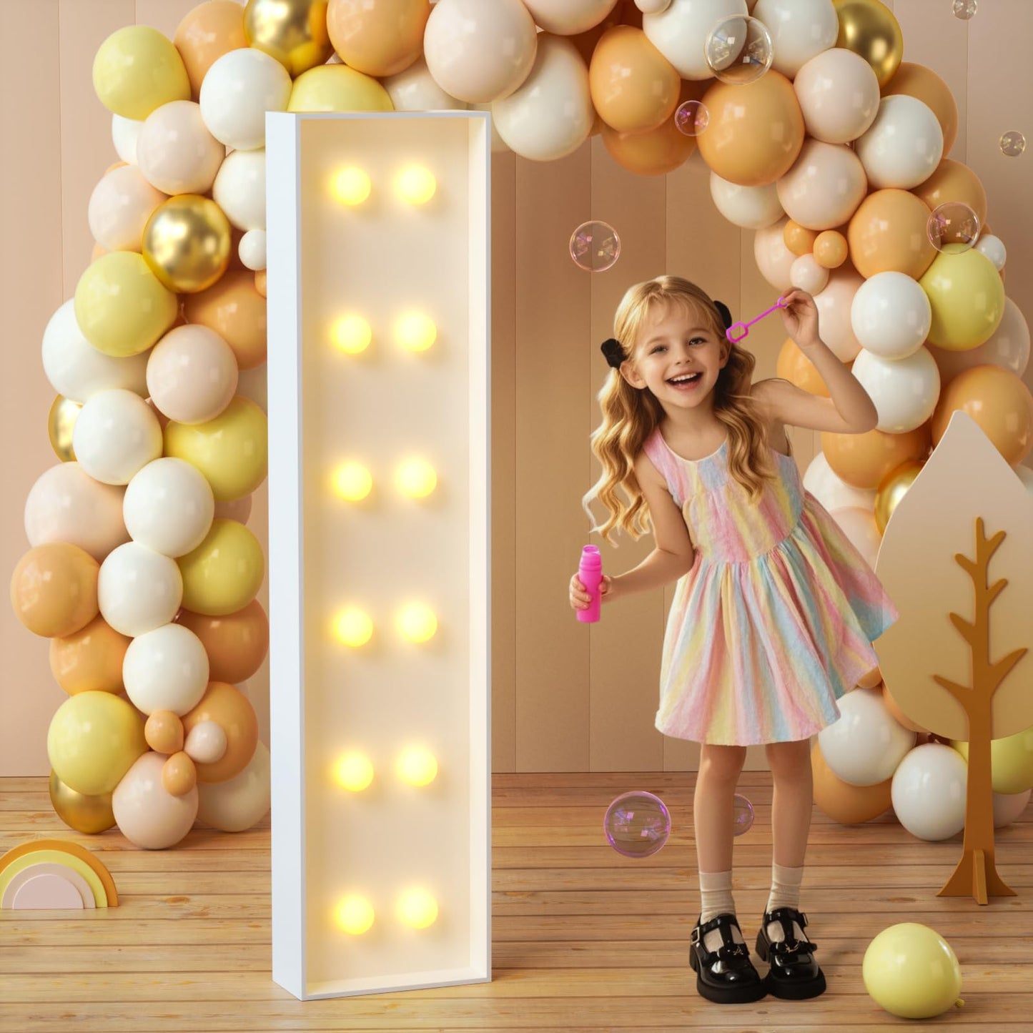imprsv Marquee Light Up Letters, 3FT Mosaic Letters with Light for Baby Shower Graduation Party Decor, Large A for Engagement Wedding Party Decorations (Need to Assemble)