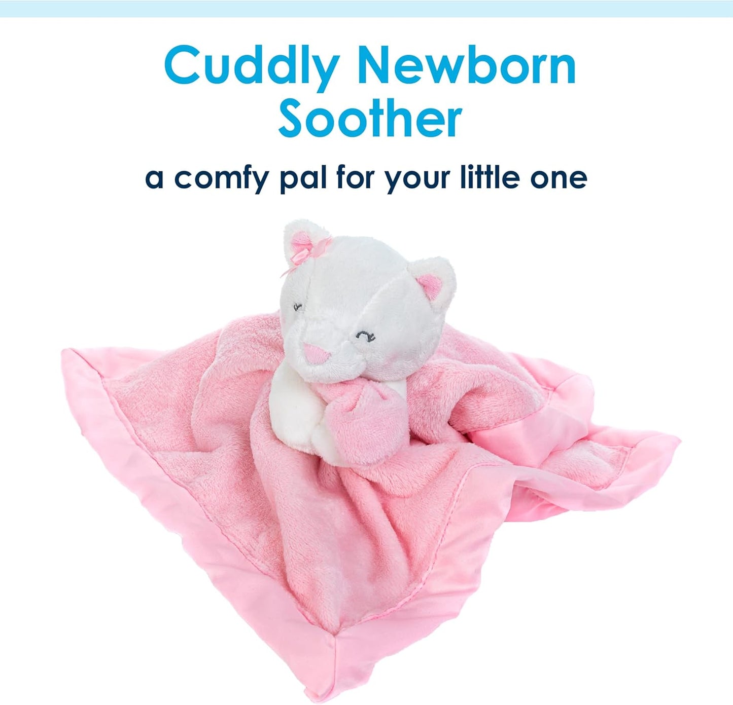 KIDS PREFERRED Carter's Baby Girl's Pink Kitty Cat Lovey Security Blanket