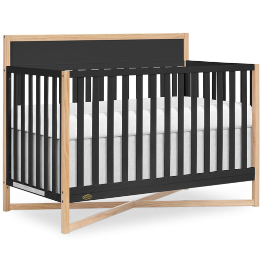 Dream On Me Owen 5-in-1 Convertible Crib in White Oak, Greenguard Gold & JPMA Certified Baby Crib, Converts from Crib to Toddler Bed, Day Bed, Kids Sofa & Full Size Bed