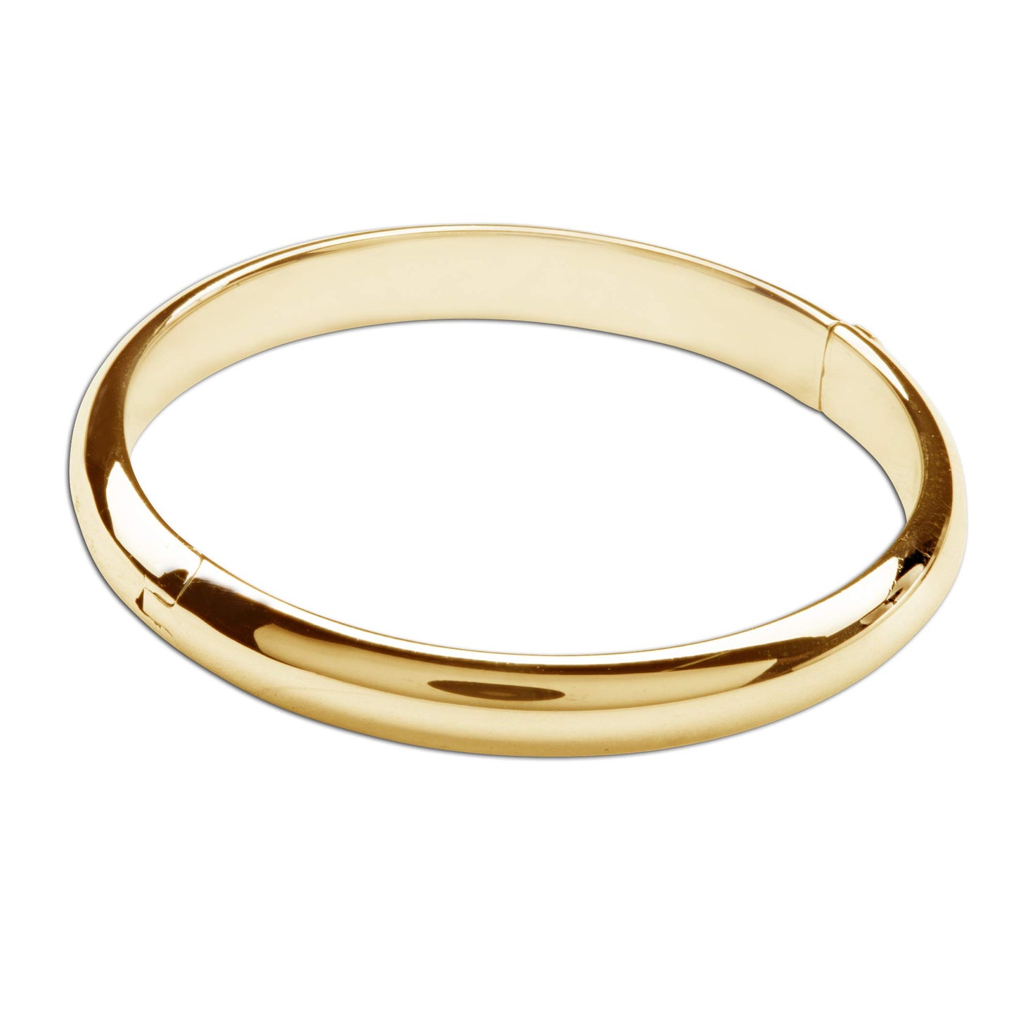 Precious Pieces 14K Gold-Plated Bangle Bracelet for Babies, Toddlers, Children, Kids, Teens and Women
