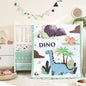 3-Piece Crib Sets for Boys - Ultra Soft Baby Boy Crib Bedding Set Includes Crib Comforter, Sheet & Skirt (Dinosaur)