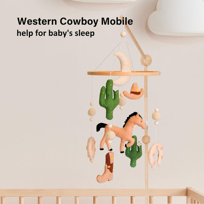Western Baby Mobile, Cowboy Mobile for Crib, Crib Mobile for Boys, Western Nursery Decor Mobile,Baby Cowboy Nursery Decor