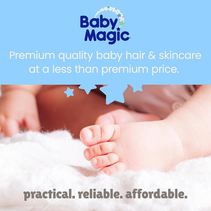 Baby Magic Gentle Hair & Body Wash | Tear-Free, Free of Parabens, Phthalates, Sulfates and Dyes, Calendula Oil & Coconut Oil, Soft Powder Scent, 9 Fl Oz