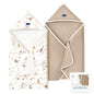 GRSSDER Baby Hooded Towel 2 Pack for Newborn, Super Soft Bath Towels with Original Design, Ultra Absorbent Knit Terry, Large Toddler Towels with Hood for Girls, Shower Gifts for Infant, 34"x 34"