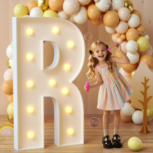 imprsv Marquee Light Up Letters, 3FT Mosaic Letters with Light for Baby Shower Graduation Party Decor, Large A for Engagement Wedding Party Decorations (Need to Assemble)