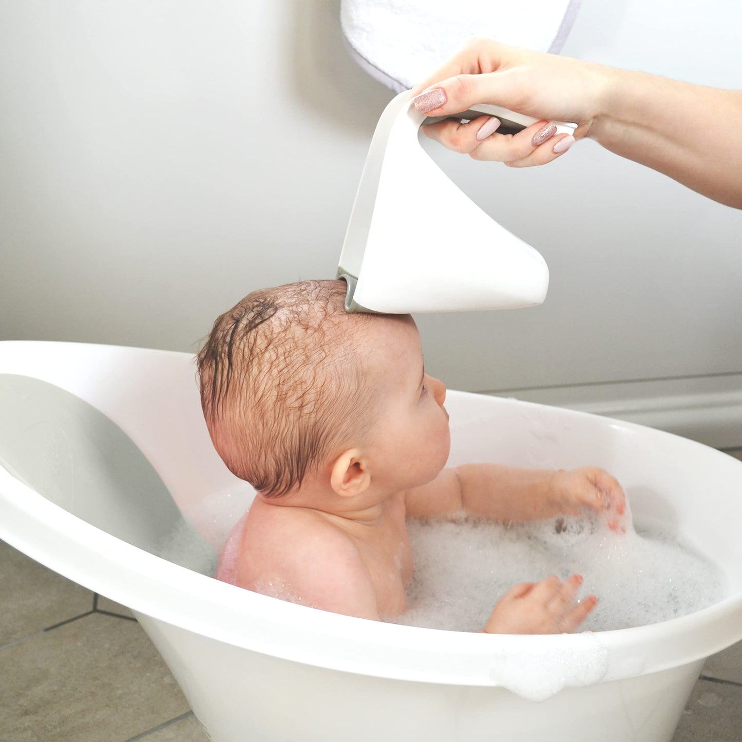 Newborn Baby Bath | Built in Support Bump and Soft Backrest | Suitable from Newborn | Bath Seat Support Includes Plug | Blossom Pink