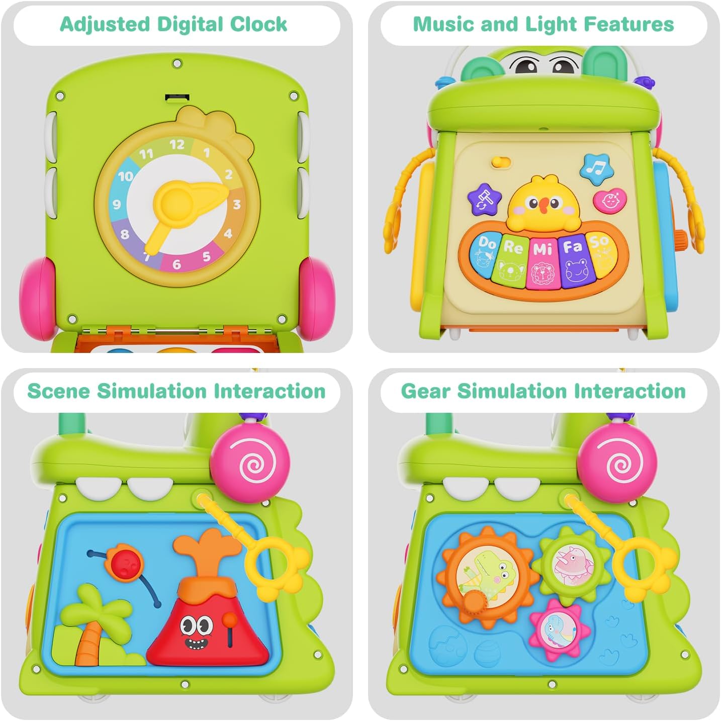 Toys for 1 Year Old Girl Gifts, First Birthday Gifts for Girls Boys, 8-in-1 Multi-Functional Learning Montessori Toddler toys with Learning and Playing, Educational Musical Baby toys 6-12 12-18 Months