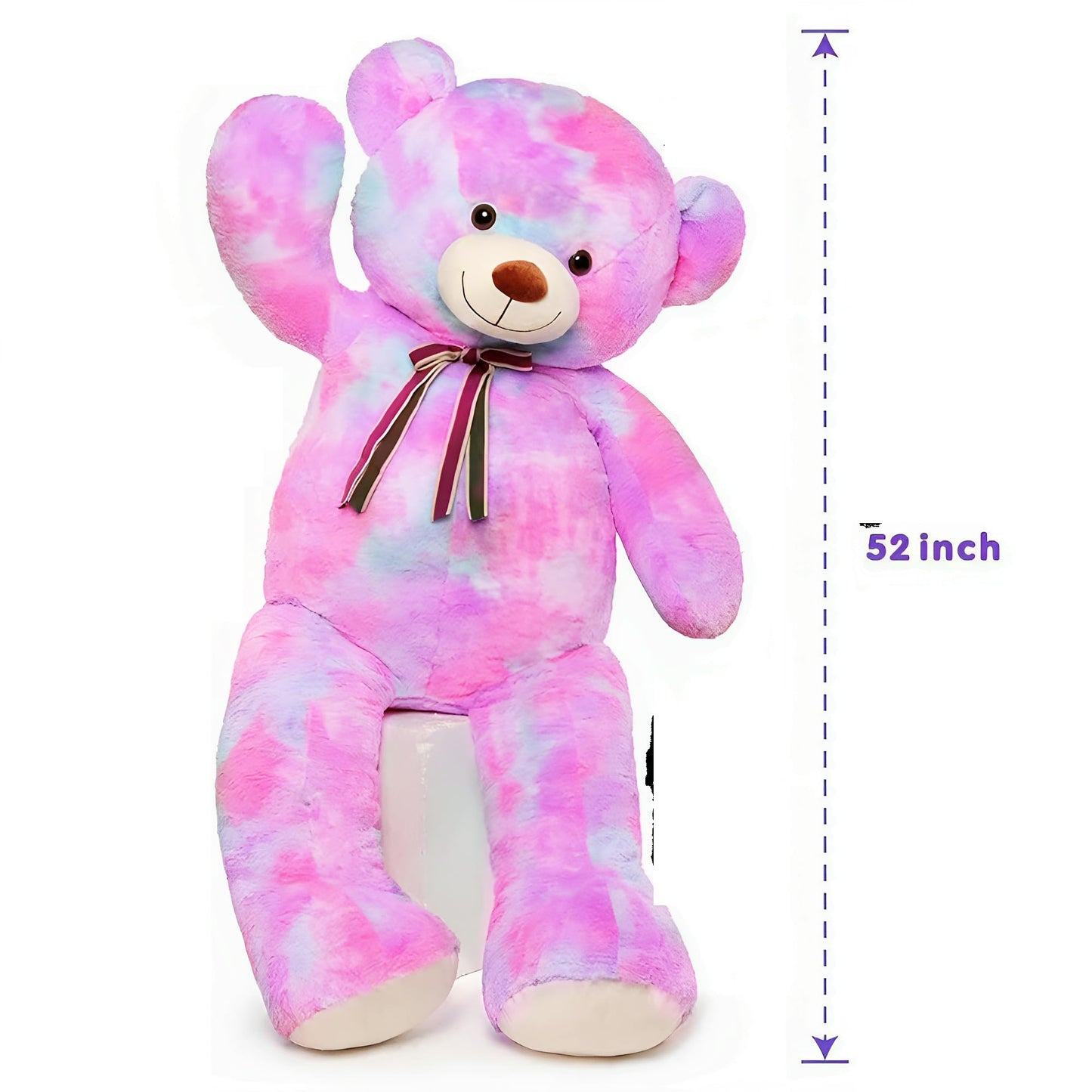 Tezituor 59" Gaint Teddy Bear Stuffed Animal,5ft Life Size Big Teddy Bears,Light Brown Cute Soft Plush Toy,Gifts for Kids Girls Boys Girlfriend Valentine,Christmas,Birthday,Baby Shower,Wedding Party