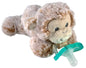 RaZbaby JollyPop Pacifier, Holder w/Detachable Baby Pacifier, Stuffed Animal RaZbuddy, All Ages 0M+, 100% Medical Grade USA Made Silicone, Machine Washable, Textured & Easy to Hold – Dragon