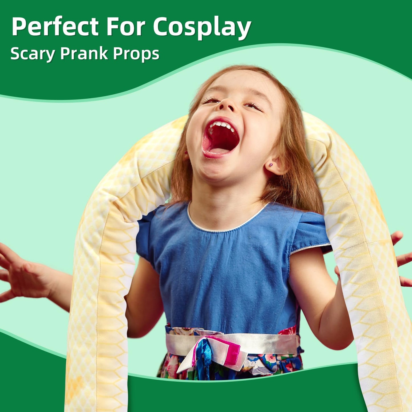 MorisMos Snake Stuffed Animals Plush Toy 120 Inch Giant Snake Plush with Babies Stuffed Snake Toys for Kids Plush Party Decorations Favors Prank Props, 4 Snake Babies, 3 Snake Eggs