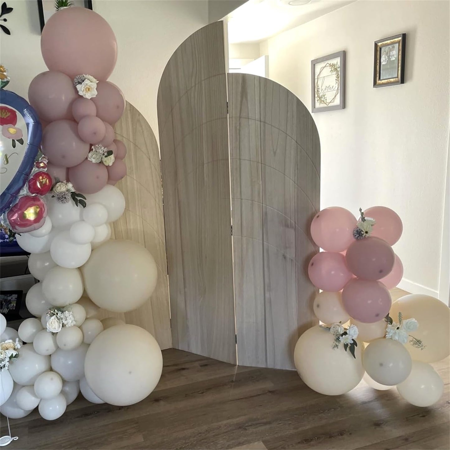 Dusty Blue Balloon Set, 60Pcs 12 Inch Slate Baby Blue White Sand Latex Balloon with Metallic Confetti Champagne Gold Helium Balloons for Birthday Party Baby Bridal Shower Boho Decortaions Supplies