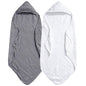 PHF 2 Pack Baby Hooded Towels, 100% Muslin Cotton Baby Bath Towel with Hood for Newborn, Infant, Toddler, Ultra Soft and Absorbent Baby Essentials Bath Towels for Girls, 32x32Inch, Floral