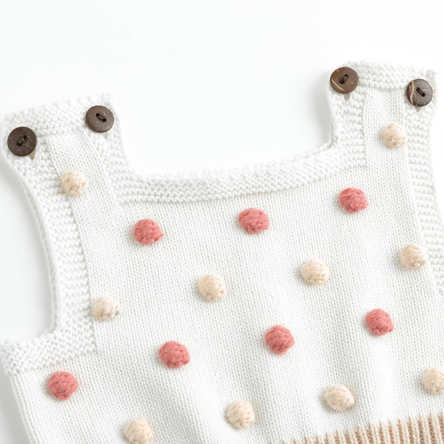 Simplee kids Baby Girl Kint Romper Fall Sleeveless Pompoms Rompers Newborn Little Girl Overall Jumpsuit Outfits