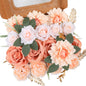 Artificial Flowers Combo for DIY Wedding Bouquets Combo Centerpieces Arrangements Party Bridal Baby Shower Home Decorations-Blush Pink