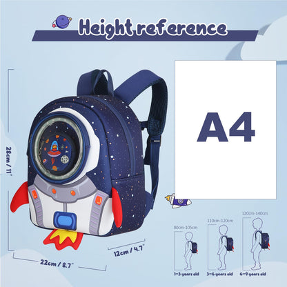 yisibo Rocket Toddler Backpack with Leash,3-6 Years Anti-lost Kids Backpack,Children Backpack for boys girls