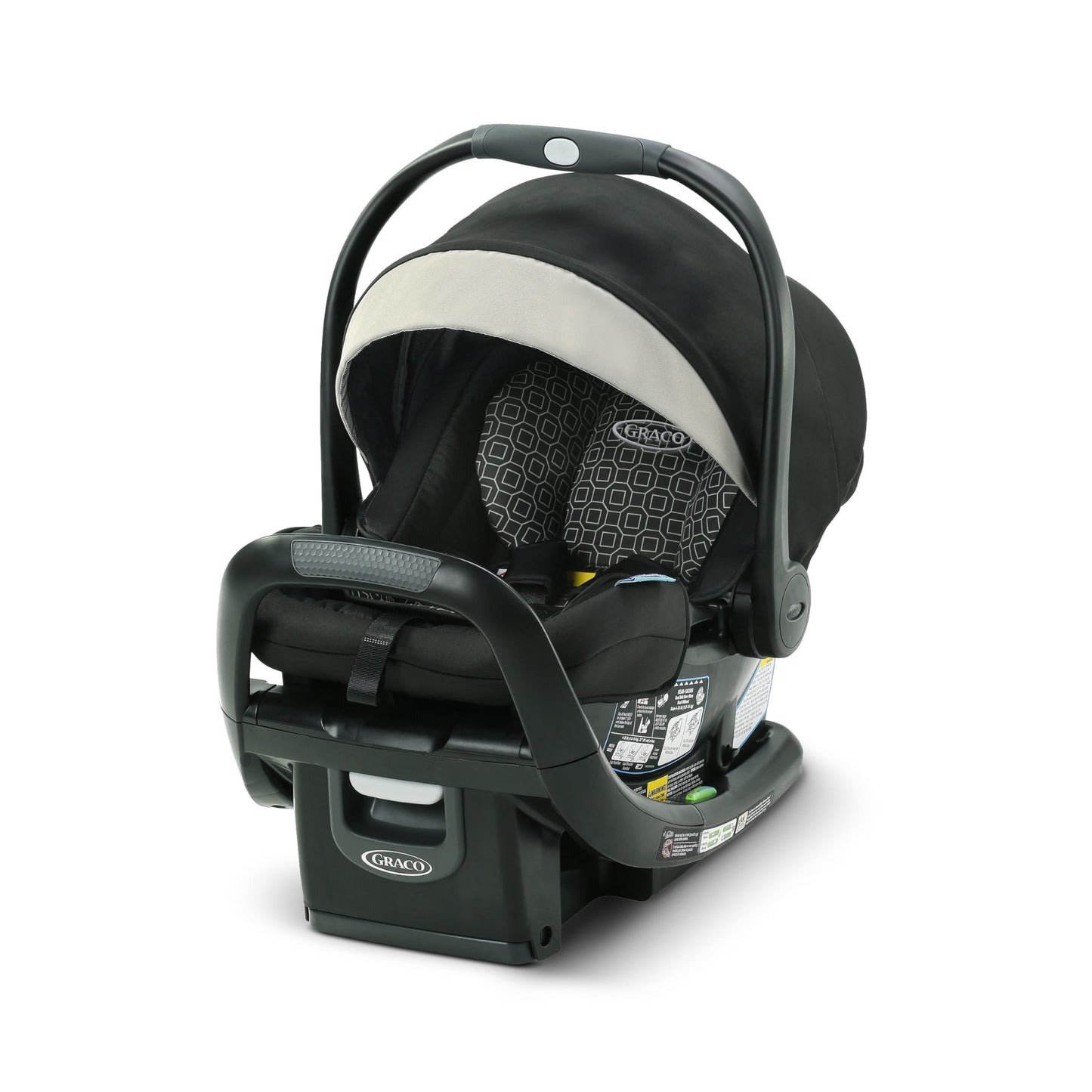 Graco SnugRide SnugFit Infant Car Seat with Simply Safe Adjust Harness System, Baby Car Seat with Anti Rebound Bar, Gotham