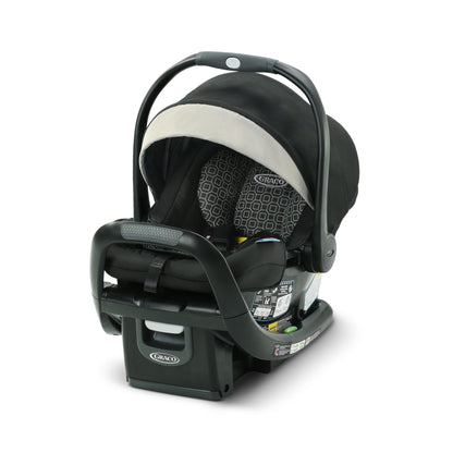 Graco SnugRide SnugFit Infant Car Seat with Simply Safe Adjust Harness System, Baby Car Seat with Anti Rebound Bar, Gotham