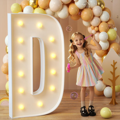 imprsv Marquee Light Up Letters, 3FT Mosaic Letters with Light for Baby Shower Graduation Party Decor, Large A for Engagement Wedding Party Decorations (Need to Assemble)