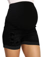 V VOCNI Maternity Denim Shorts Women's Summer High Waist Distressed Cuffed Hem Casual Denim Jeans Short