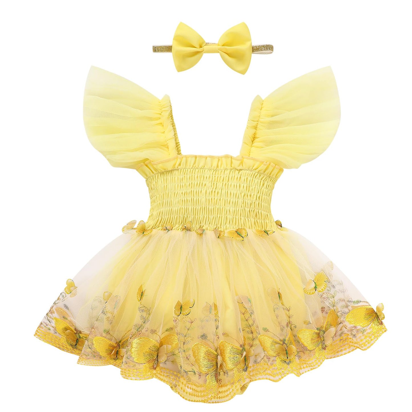 Baby Girl Clothes Infant Tulle Romper Ruffe Sleeveless Bodysuit Baby Girl Outfits Infant Girl Dress 0-18M