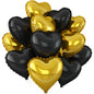 Sage Green Gold Heart Balloons,12Pcs Light Gold Heart Shaped Foil Balloons,18Inch Cream White Helium Mylar Balloon for Baby Shower Birthday Anniversary Wedding Party Decorations