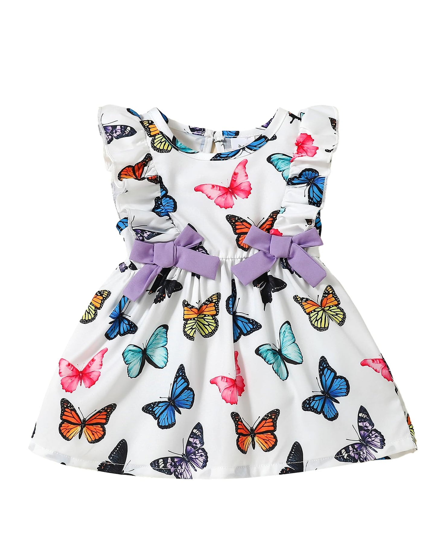 Mioglrie Baby Girl Dress Summer Girl Clothes Infant Outfits Ruffle Sleeveless Sundress Playwear Cute Dresses for Girls