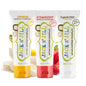 Jack N' Jill Natural Baby Toothpaste - Fluoride Free Training Toothpaste for Babies 6 Months and Up, Safe to Swallow, 40% Xylitol, BPA Free - 1.76 oz (Variety Pack of 3)