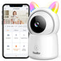 Baby Monitor, 4.3" Video Baby Monitor with 1080P Camera, Smart 2.4G WiFi Audio Monitor with Remote PTZ, Night Vision, 2-Way Talk, Sleep Mode, RGB Night Lights, Lullabies & 1000ft Range, APP Control