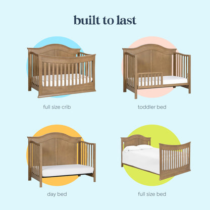 DaVinci Meadow 4-in-1 Convertible Crib in White, Greenguard Gold Certified