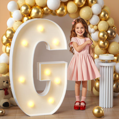 imprsv Marquee Light Up Letters, 3FT Mosaic Letters with Light for Baby Shower Graduation Party Decor, Large A for Engagement Wedding Party Decorations (Need to Assemble)