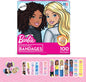 Barbie Antibacterial Kids Bandages, 3 Assorted Sizes 100 CT | Wear Like Stickers, Flexible Adhesive Bandages for Minor Cuts, Scrapes, and Burns. Great Gift idea for Kids