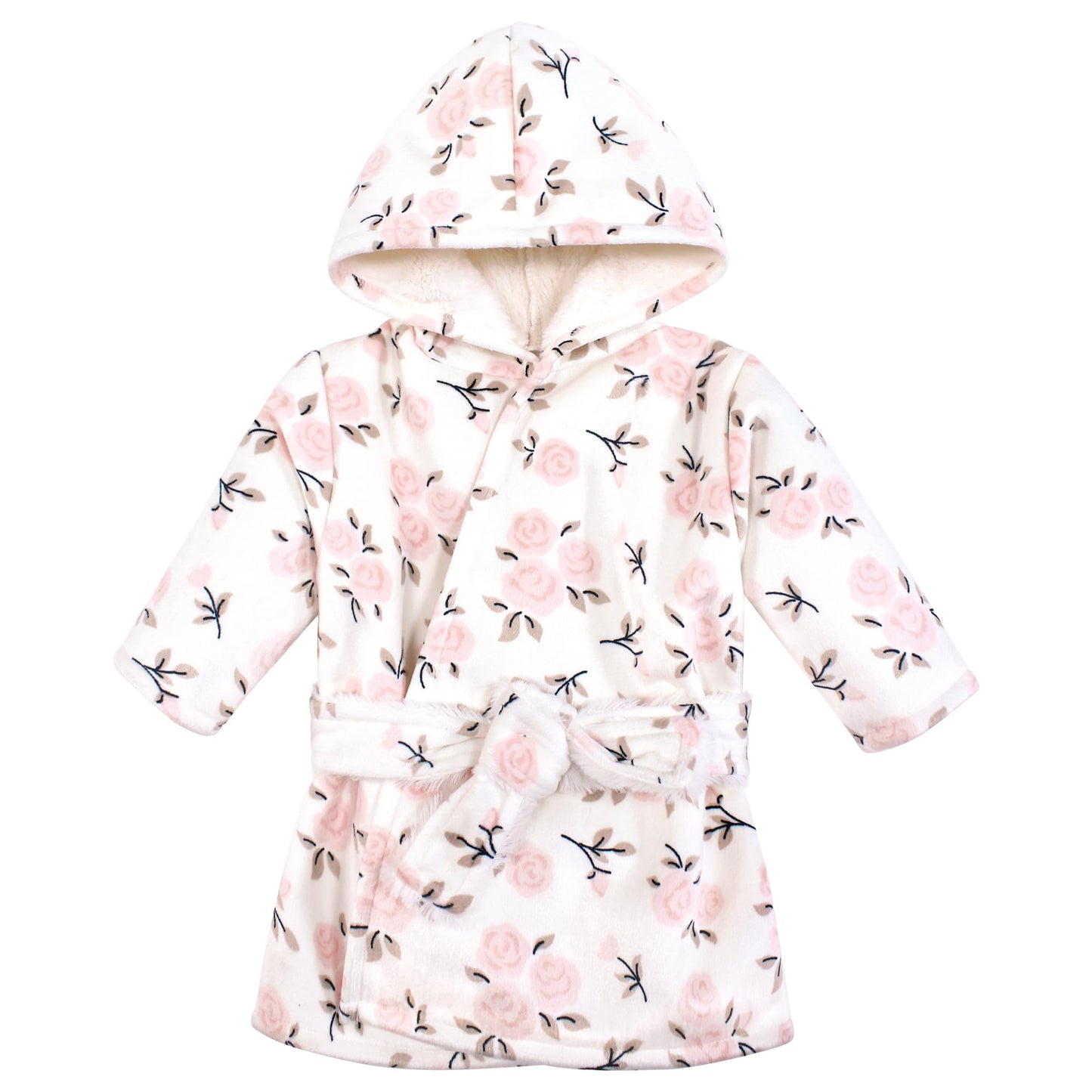 Hudson Baby Unisex Baby Mink with Faux Fur Lining Pool and Beach Robe Cover-ups