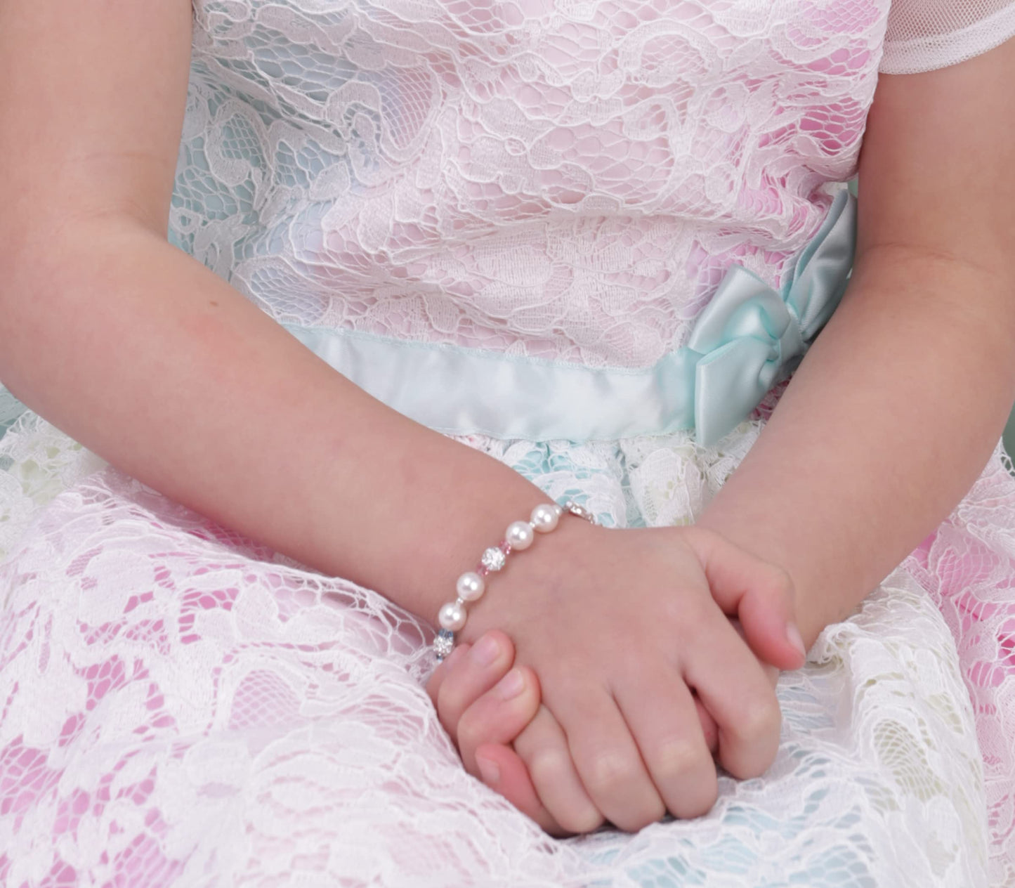 Cherished Moments Children's 14K Gold-plated or Sterling Silver Bracelet with Stardust Beads and Austrian Crystals for Babies, Infants, Toddlers, and Girls Jewelry Gifts