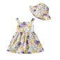 Newborn Infant Baby Girl Dress Toddler Girl Clothes Halter Backless Sleeveless Flower Sundress Summer Dresses for Girl
