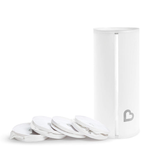 Munchkin® Toss™ Portable Disposable Diaper Pail, Holds up to 150 Newborn Diapers, 5 Pack, White