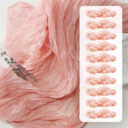 FEXIA Beige Cheesecloth Table Runner 35x120 Inches Ivory Gauze Rustic Boho Spring Easter Table Runner for Engagement Party Decorations Bridal Shower Wedding Party First Communion Centerpiece