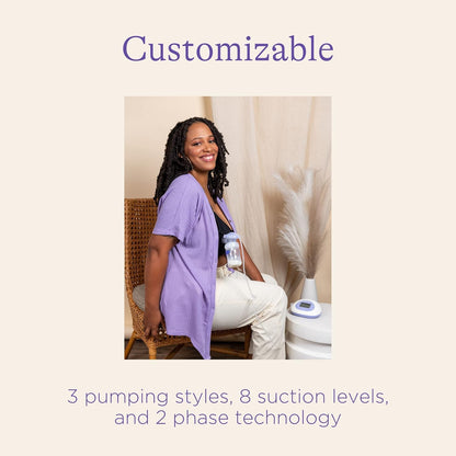 Lansinoh Signature Pro Double Electric Breast Pump, Portable Breast Pump, 3 Power Options, LCD Display, Includes Breast Pump Bag, 25mm Breast Pump Flanges and 2 Lansinoh Baby Bottles (pack of 1)