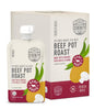 Serenity Kids 7+ Months Bone Broth Puree Made With Organic Veggies - Clean Label Project Purity Award Certified - 3.5 Ounce BPA-Free Pouch - Grass Fed Beef Pot Roast - 12 Count - Baby Food Pouch